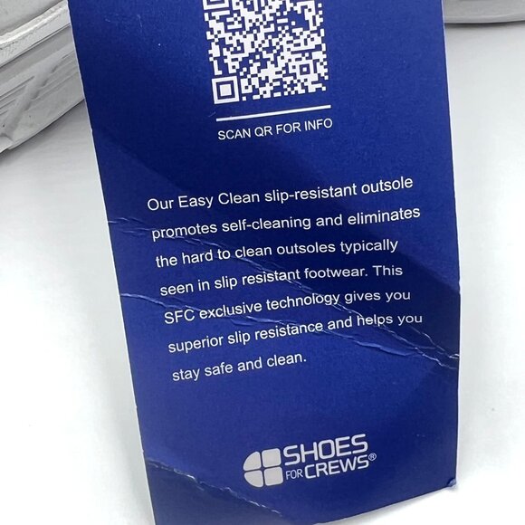 7.5W‎ 7.5 WIDE WIDTH Shoes For Crews Womens Galley II White Work Sneakers Shoes - Picture 12 of 13